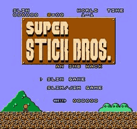Super Stick Bros Title Screen